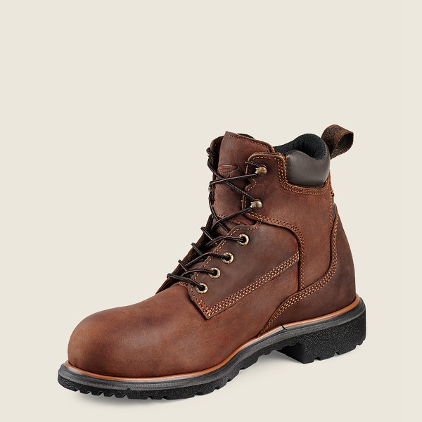 Red Wing Safety Boots Dynaforce® - 6-inch Waterproof Toe - Brown - Mens WSE615032